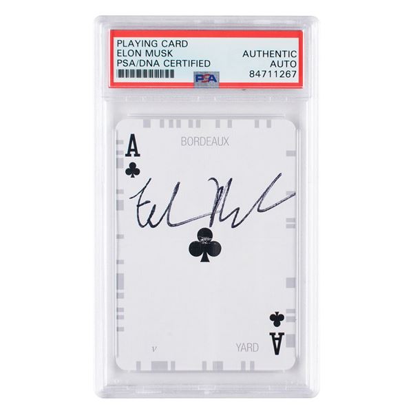 Elon Musk Signed PayPal 'Magic Trick' Playing Card