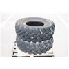Image 1 : Dunlop Pair of 365/70R18 tires, 95% tread