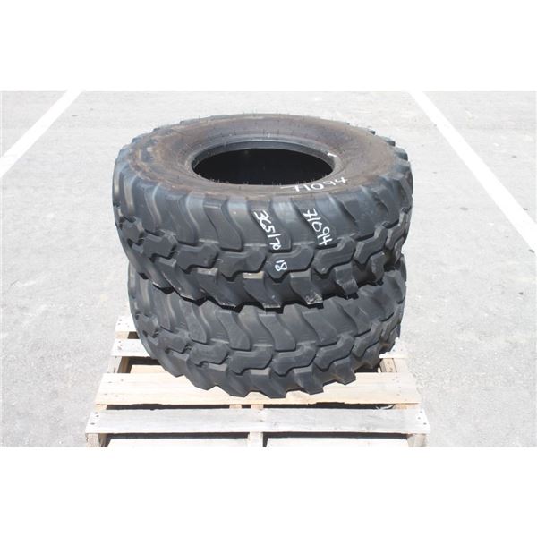 Dunlop Pair of 365/70R18 tires, 95% tread