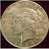 Image 1 : 24. 1934 D Peace Type Silver Dollar. VF