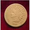 Image 1 : 43. 1859 Indian Head Cent. Laurel Wreath Reverse. Vg/G
