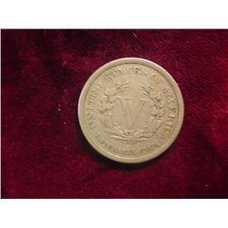 145. 1883 N.C. U.S. Liberty Head Nickel. F