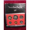Image 2 : 177. 1982 US Mint Proof Set, 5 Coin Set, In Box. GEM PR.