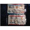 Image 2 : 192. 2-1974  U.S. Mint Sets,13 Coin Set, W/envelopes. BU