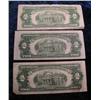 Image 2 : 248. 1928 Series Set of 4 Red Seal $2 U.S. Notes. G-VG
