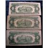 Image 2 : 249.  1928 Series Set of 4 Red Seal $2 U.S. Notes. G-VG
