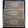 Image 2 : 253. Set of 3 Series 1957 $1 Silver Certificates. Circ.