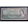 Image 1 : 261. Series 1954 Ottawa $1 Bank of Canada Note. F-VF