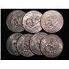 Image 2 : 308. (7) Mixed Date Eisenhower Dollars. EF-BU.