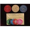 Image 1 : 342. (3)  "Shure Winner" Gambling & 5 Ogdon Ia Tokens.