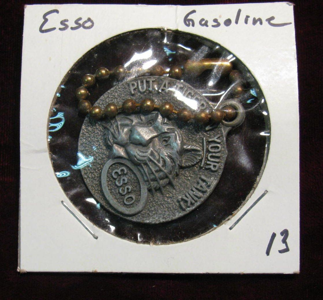 487. Esso Gasoline Happy Motoring Key Club Houston Texas Tey Tag.