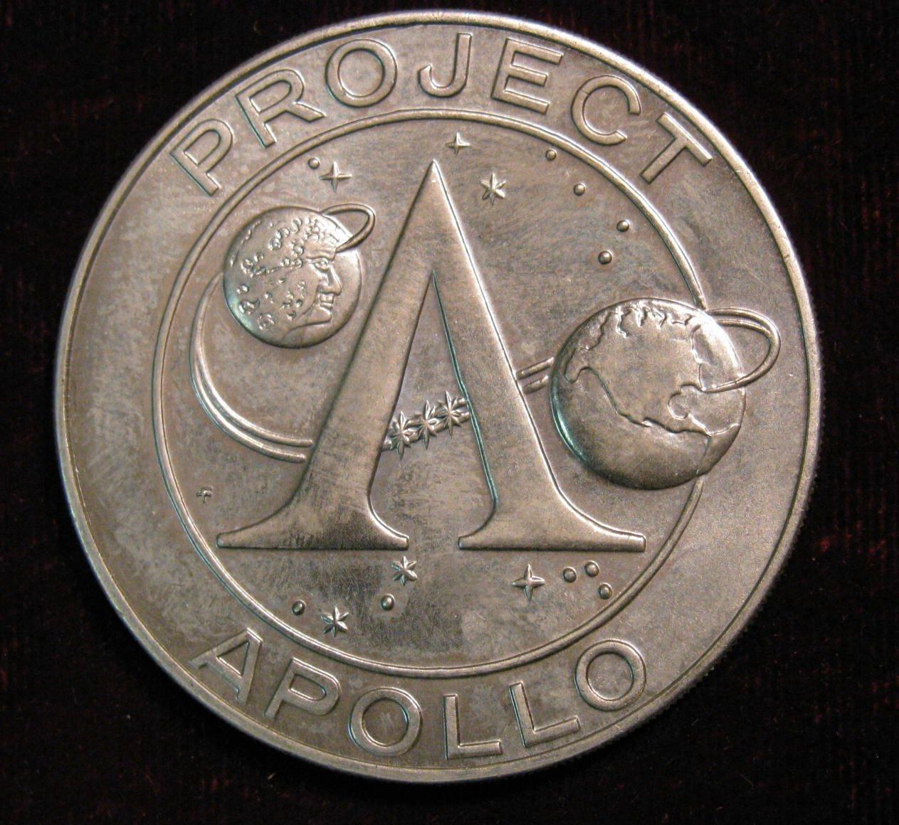 560. 1968 Apollo Seven,Project Apollo Commemorative Medal.