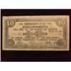 Image 1 : 573. 1943 Commonwealth Of The Philippines Ten Peso Emergency Currency Note.
