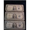 Image 1 : 654. Series 1935F, 57A, & 57B $1 U.S. Silver Certificates.