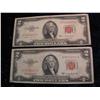 Image 1 : 656. (2) Series 1953B $2 United States Notes. Circulated.