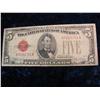 Image 1 : 657. Series 1928E $5 United States Notes. Circulated.