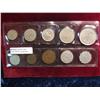 Image 1 : 670. Israel Ten-Piece Type Set of Coins.