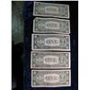 Image 2 : 681. Set of Series 1935C, D, E, F, & G $1 U.S. Silver Certificates. Circ.