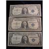 Image 1 : 696. 1957 Set of $1 U.S. Silver Certificates. Series 1957, 57A, & 57B. Circ.