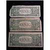 Image 2 : 697. 1957 Set of $1 U.S. Silver Certificates. Series 1957, 57A, & 57B. Circ.