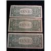 Image 2 : 698. 1957 Set of $1 U.S. Silver Certificates. Series 1957, 57A, & 57B. Circ.