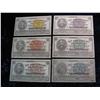 710. 1883-1933 Set Of 6 Ringling Bros. 50Th Anniversary Baraboo Script Notes.