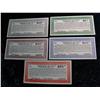 719. 1936 Borough Of Lodi $5,$10,$15,$25,$50 Tax Anticipatin Note Set.