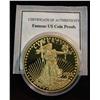 Image 1 : 754. 1933 Gold Double Eagle Proof,Copy,Gold Plated Copper.