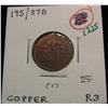 Image 1 : 1077. 1863 Civil War Token. Red Uncirculated