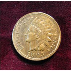1118. 1905 Indian Head Cent. AU.