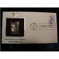 1180. 1980 24K Gold First Day Cover General