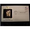 Image 1 : 1183. 1980 24K Gold First Day Cover Emily