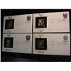 Image 1 : 1190. 1980 (4) 24K Gold First Day Covers