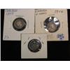 Image 1 : 1381. 1899,06 & 09 Canadian 5-Cent Silvers. VG-F.