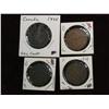 Image 1 : 1499. Canada 1888, 01, 09 & 10 Large Cents.