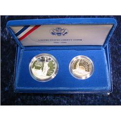 1601. Statue of Liberty 2-Coin Set Proof