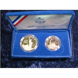 1604. Statue of Liberty 2-Coin Set Proof