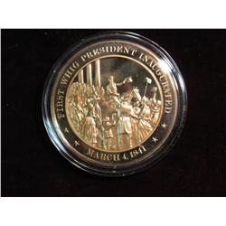 1619. 1841. First Wig President Inaugurated. Bronze