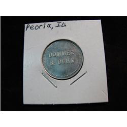 1636. Dommer & Dehn, Peoria, Iowa, 5c in Trade.