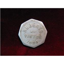 1640. Alberts, Vinton, Iowa, 10c in Trade.