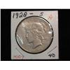 1873. 1928S Peace Dollar. VF.