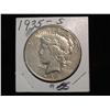 1876. 1935S Peace Dollar. VF.