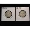 1892. 1886 & 87 Liberty Seated Dimes. AG.