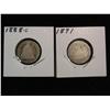 1893. 1888S & 91 Liberty Seated Dimes. AG.