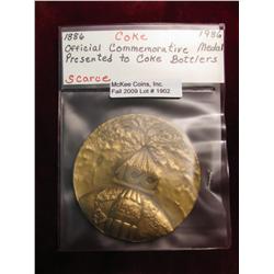 1902. 1886-1986 Large Coca-Cola Bronze Medal.