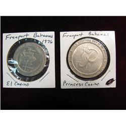 1903. Freeport Bahamas Casino Tokens, Princess & El Casino.