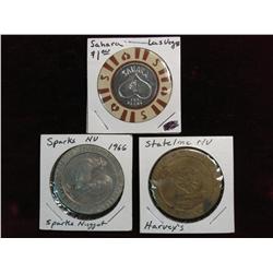 1909. Las Vegas, Sparks & Stateline Nevada Goming Tokens.
