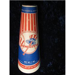 1918. New York Yankees Popcorn Tub Megaphone.