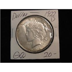 1922. 1922D Peace Dollar. Unc.