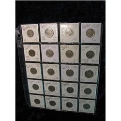 1934. (20) Buffalo Nickels. 1928-35D